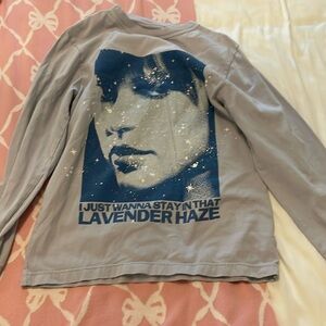 TAYLOR SWIFT lavender haze oversized long sleeve |size S|